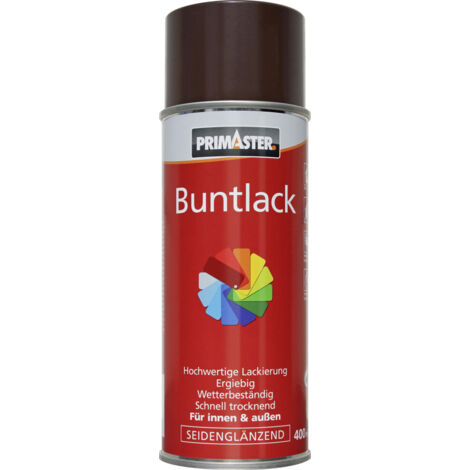 Primaster Lackspray 400ml Schokobraun Seidenglänzend Wetterbeständig Sprühlack