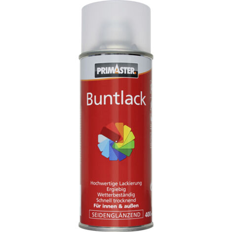 Primaster Lackspray Klarlack 400ml Seidenglänzend Versiegelung Wetterbeständig