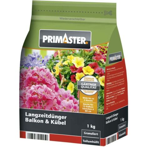 Primaster Langzeitdünger Balkon und Kübelpflanzen 1 kg Dünger