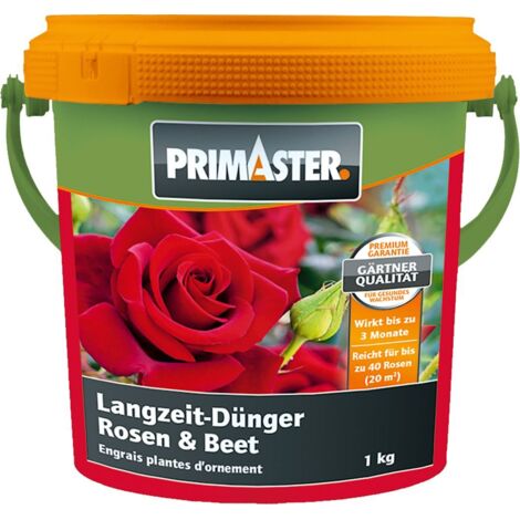 Primaster Langzeitdünger Rosen und Stauden 1 kg Dünger mineralisch Rosendünger
