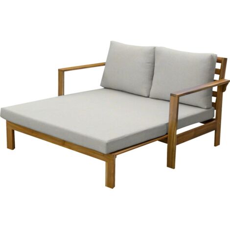 Primaster Loungebett Capri inkl. Auflage Sonnenbett 141x130x35cm Sonnenliege