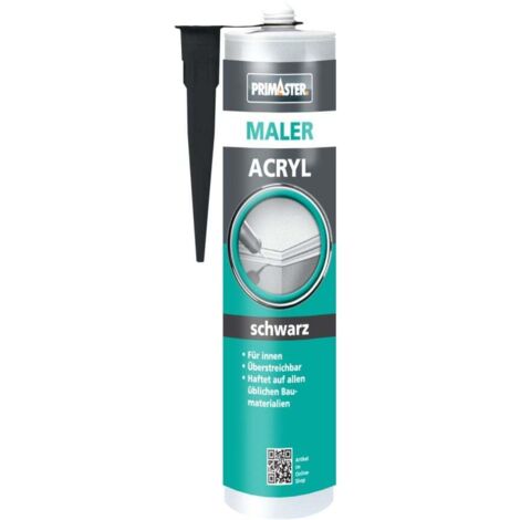Primaster Maler-Acryl Schwarz 310ml Dichtmasse Dichtstoff Bauacryl