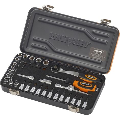 Primaster Mechaniker-Steckschlüssel-Set 36 teilig 6,35 mm