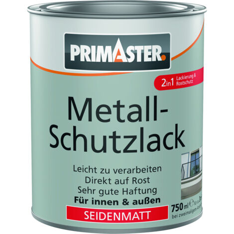 Primaster Metall-Schutzlack silber seidenmatt 750 ml