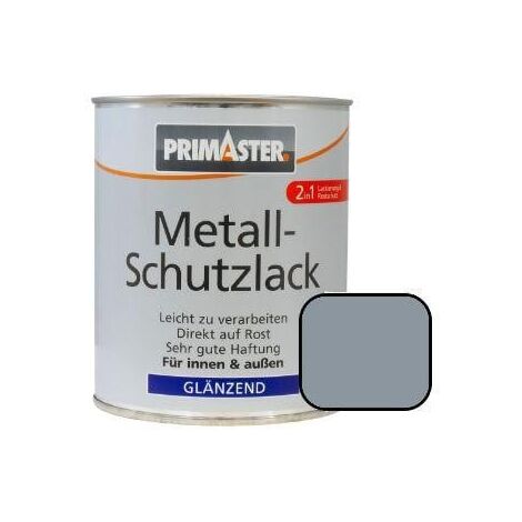 Primaster Metall-Schutzlack silbergrau 750 ml für Innen- und Außen Lack
