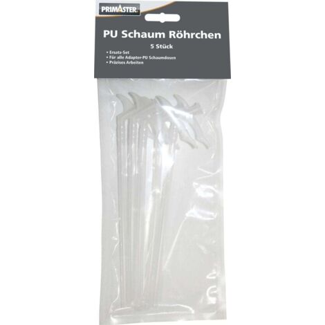 Primaster PU Schaum Röhrchen 5 Stück Ersatzaussprühröhrchen Aussprühadapter