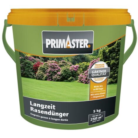 Primaster Rasendünger Sofortwirkung Langzeitwirkung Dünger für Rasen 250m² 5kg