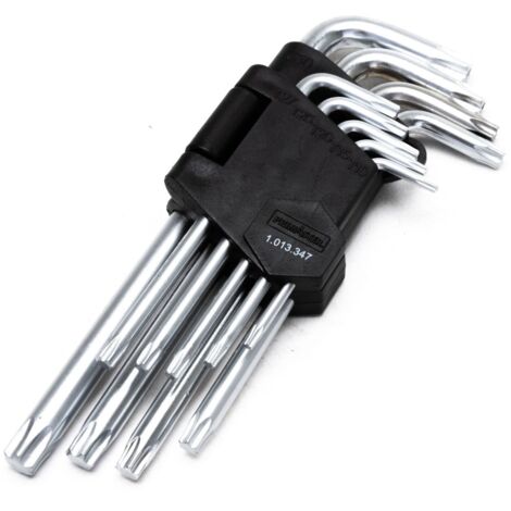 Primaster Schlüssel-Set 9 tlg TX-schlüssel Winkelstiftschlüssel Imbuschlüsssel