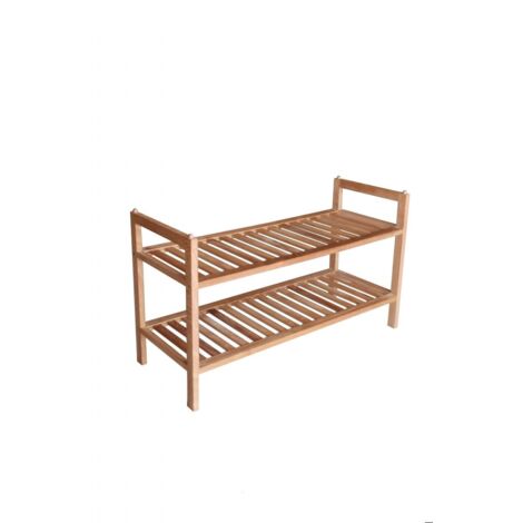 Primaster Schuhregal 70 x 27 x 40 cm Schuhablage Schuhständer Buchenholz