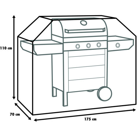 Primaster Schutzhülle für Gasgrill Grillwagen Grillabdeckung Grillhaube