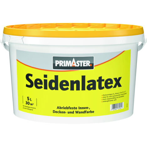 Primaster Seidenlatex glänzend 5 L weiß