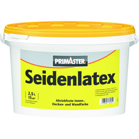 Primaster Seidenlatex seidenglänzend 2,5 L weiß