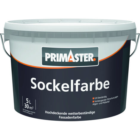 Primaster Sockel- und Dachfarbe 5 L anthrazit