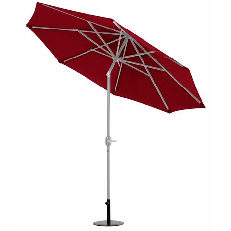 Primaster Sonnenschirm Kreta neigbar rot 300cm UV-Schutz 60 Gartenschirm Alu