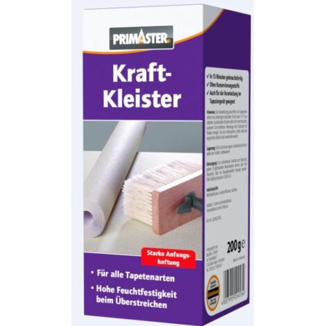 Primaster Tapetenkleister Kraftkleister 200g Kleister für schwere Papiertapeten