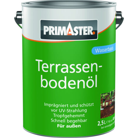 Primaster Terrassenbodenöl 2,5 L naturbraun Holzschutzmittel