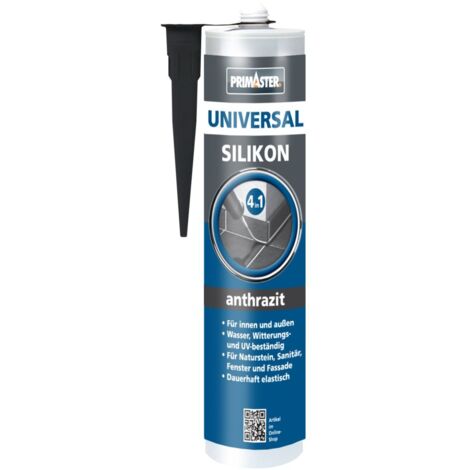 Primaster Universalsilikon 4 in 1 Anthrazit 300ml Vergilbungsfrei Innen&Außen