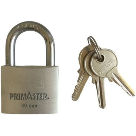 Primaster Vorhängeschloss Aluminium 63 mm inkl. 3 Schlüssel Vorhängeschlösser