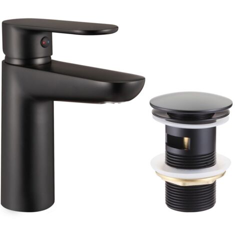 Primaster Waschtischarmatur Prag schwarz matt Wasserhahn Einhand