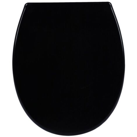 Primaster WC-Sitz mit Absenkautomatik schwarz Toilettensitz abnehmbar WC Deckel