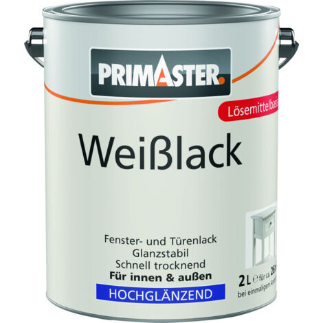 Primaster Weißlack hochglänzend 2 L weiß