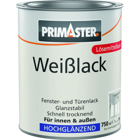 Primaster Weißlack hochglänzend 750 ml weiß