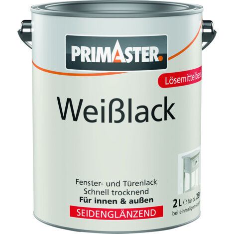Primaster Weißlack seidenmatt 2 L weiß