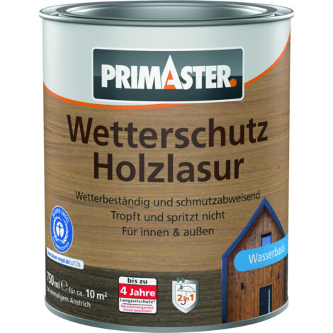 Primaster Wetterschutz-Holzlasur 750 ml eiche Holzlasur