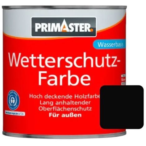 Primaster Wetterschutzfarbe 2,5 L schwarz