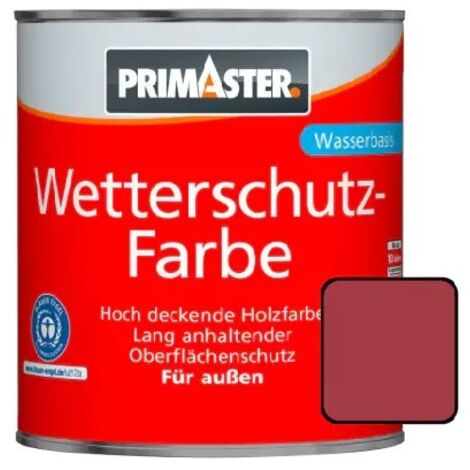 Primaster Wetterschutzfarbe 2,5 L schwedenrot