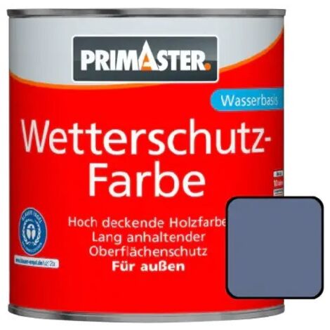 Primaster Wetterschutzfarbe 2,5 L taubenblau