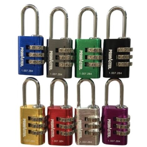 Primaster Zahlenschloss Aluminium 60 mm Zahlenkombination