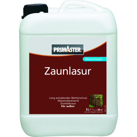 Primaster Zaunlasur 5 L dunkelbraun Holzlasur