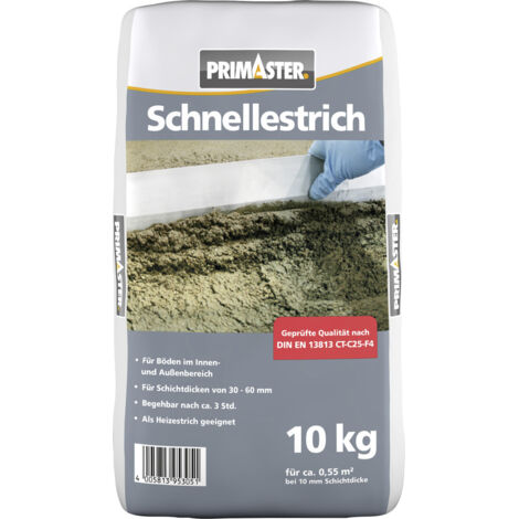 Primaster Zement Schnellestrich 4 mm 10 kg