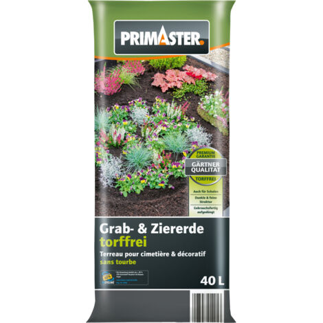 Primaster Zier- & Graberde torffrei 40 L Erde