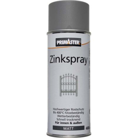 Primaster Zink-Lackspray 400ml Zinkspray Korrosionsschutz Wetterbeständig