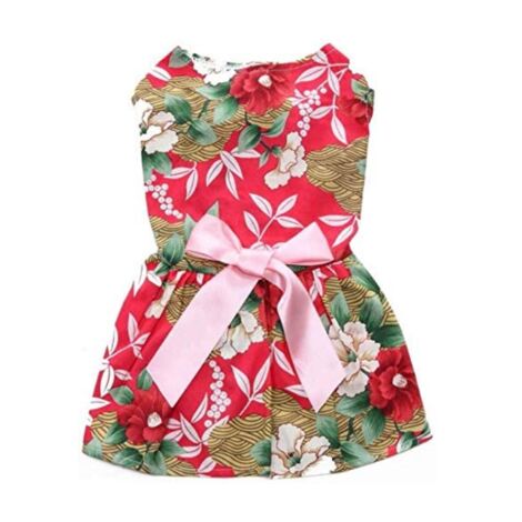 Primavera verano perro suéter lindo pequeño perro vestido boda ropa transpirable falda chihuahua ropa para mascotas