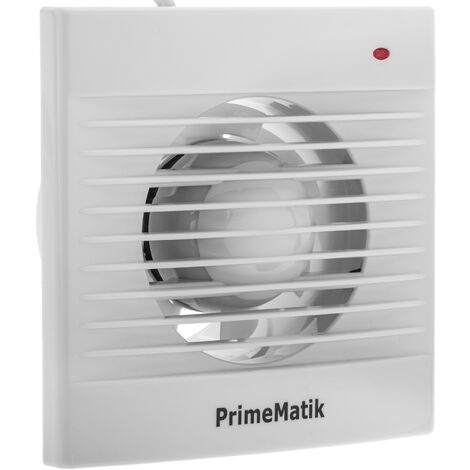 main image of "PrimeMatik - 100 mm diameter Exhaust fan, extractor fan, high suction power for ventilation of WC bathroom kitchen storage room garage"
