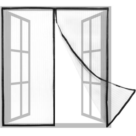 PrimeMatik AH41-VCES Zanzariera per Finestra 130 x 150 cm, con Chiusura Magnetica (AH41), Semi Trasparente