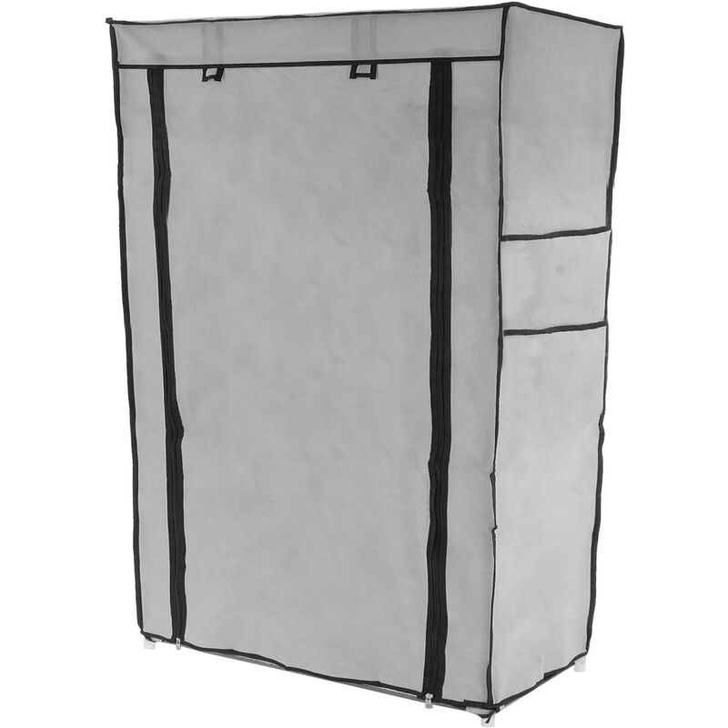 Armadio guardaroba e scarpe in acciaio tessuto 60 x 30 x 90 cm grigio con porta avvolgibili - Primematik