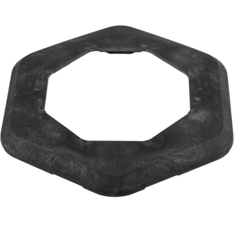 PrimeMatik - Base en caoutchouc hexagonale pour cône de signalisation 49 cm