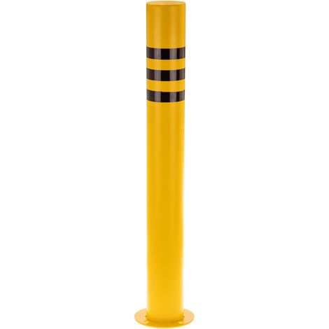 PrimeMatik - Bollard d’acier avec base cloué 76x600mm