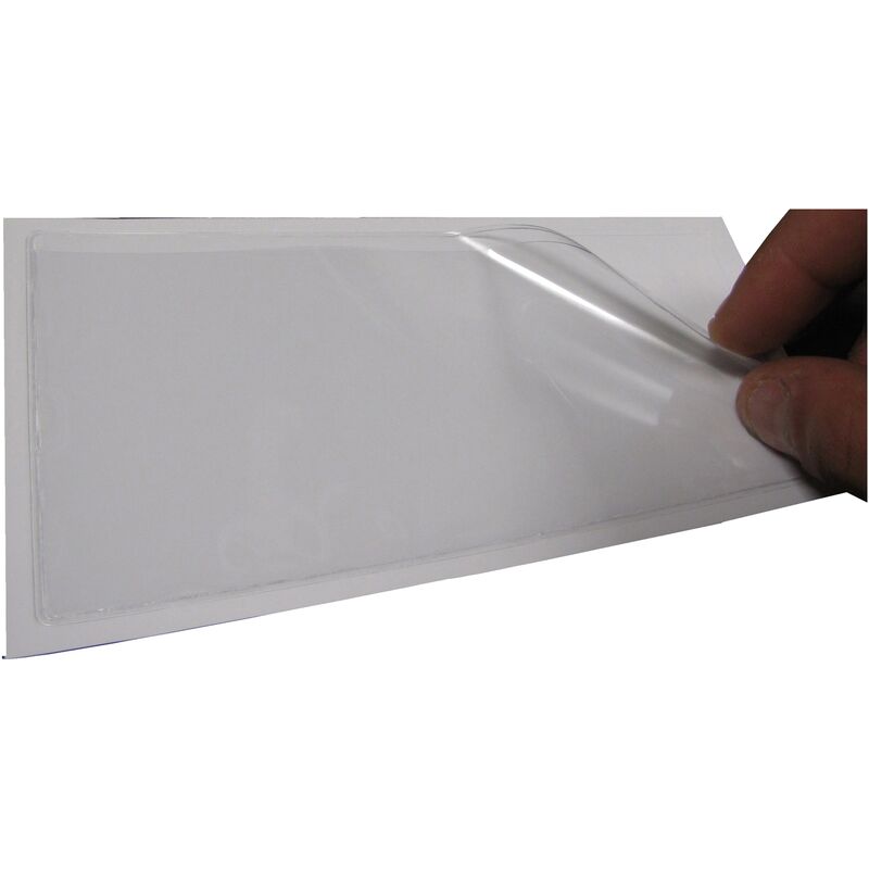 

PrimeMatik - Bolsillo autoadhesivo trapezoide 155 x 90 mm (10 uds)