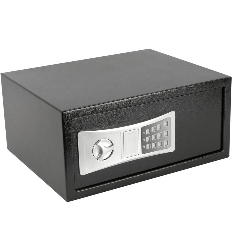 

PrimeMatik - Caja fuerte de seguridad de acero con código electrónico digital 43x35x20cm negra