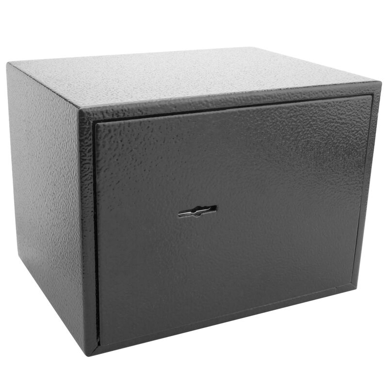 

Caja fuerte de seguridad de acero y con llaves 19 x 14 x 14 cm negra - Primematik