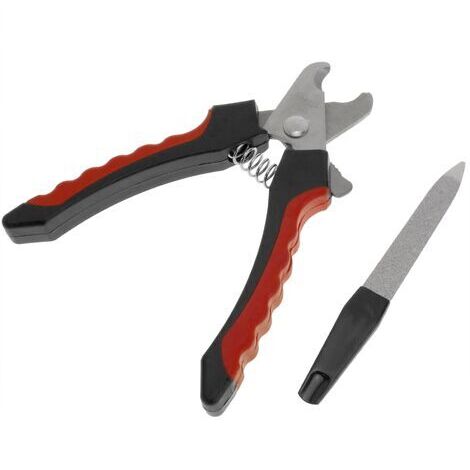PrimeMatik - Coupe-ongles pour chiens et chats. Coupe-ongles et lime pour animaux de compagnie
