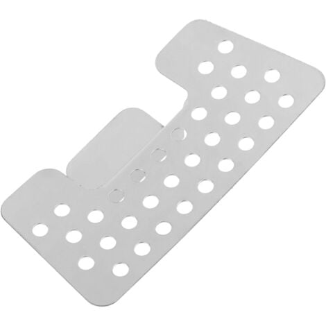 PrimeMatik - Filtre à mailles pour urinoir mural en acier inoxydable chromé et blanc