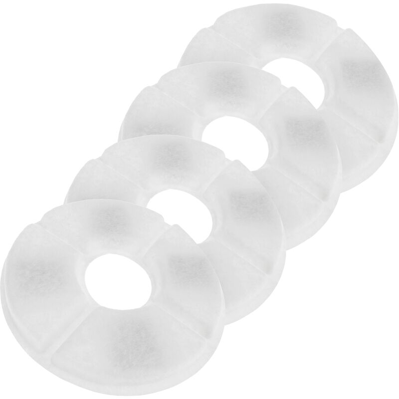 

Filtro redondo de carbón activo de recambio para fuente de agua de perros y gatos 4-pack - Primematik