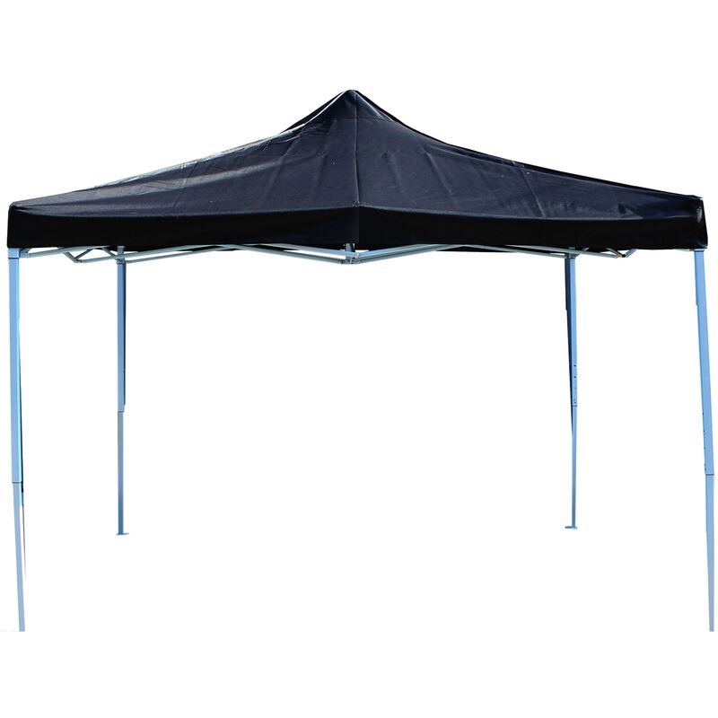 PrimeMatik - Gazebo pieghevole nero tenda 300x450cm