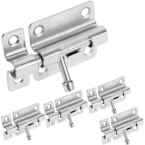 PrimeMatik - Lot de 5 unités de pênes renforcés pour portes 50 mm couleur chrome